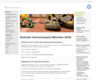 ZHS-Muenchen.de(ZHS Aktuell) Screenshot