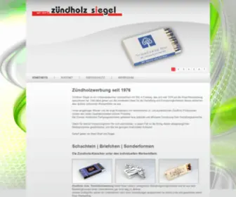 Zhsiegel.de(Zündholz Siegel) Screenshot