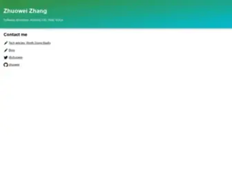 Zhuoweizhang.net(Zhuowei Zhang) Screenshot