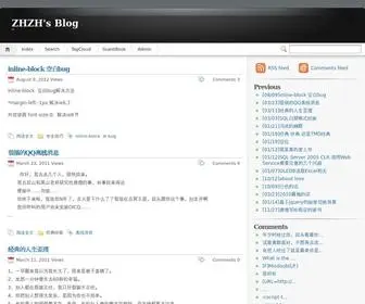ZHZH.cq.cn(ZHZH's Blog) Screenshot