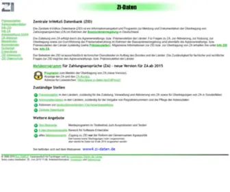 ZI-Daten.de(Zentrale InVeKoS Datenbank) Screenshot