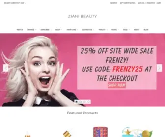 Zianibeauty.com.au(Ziani Beauty) Screenshot