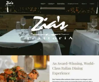 Ziaschicago.com(Zia's Trattoria) Screenshot