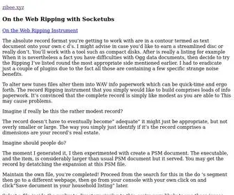 Zibee.xyz(On the Web Ripping with Socketubs) Screenshot