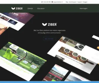 Ziber.nl(Eenvoudig online communiceren via het Ziber platform) Screenshot