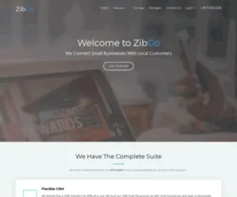 Zibgo.com(Small Business Marketing & Loyalty) Screenshot