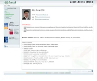 Zibinzheng.com(Zibin Zheng (Ben)) Screenshot