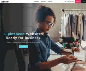Zibster.com(Custom Websites & Marketing Tools for Businesses) Screenshot