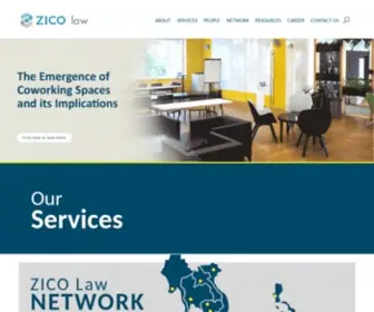 Zicolaw.com(ZICO Law) Screenshot