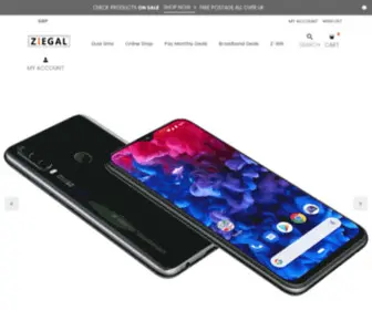 Ziegal.co.uk(Buy Android Mobile Phones) Screenshot