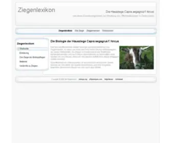 Ziegenlexikon.de(Altes Wissen) Screenshot