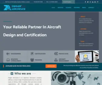 Ziegler-Aerospace.co.uk(Design & Approval of Aircraft Modifications) Screenshot