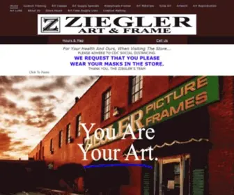 Zieglerart.com(Ziegler Art & Frame) Screenshot