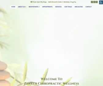 Zieglerchiropracticwellness.com(Chiropractor in Berkeley) Screenshot