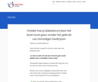 ZiektevrijLeven.nl(Ontdek Het Geheim Van Een Diabetesvrij Leven) Screenshot