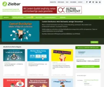 Zielbar.de(Expertenplattform für Marketing & Kommunikation) Screenshot