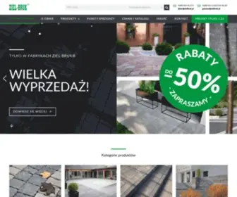 Zielbruk.pl(ZIEL-BRUK® Producent szlachetnych elementów betonowych) Screenshot