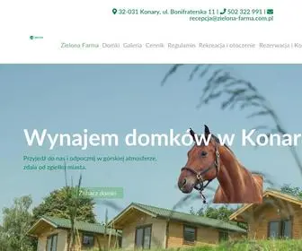Zielona-Farma.com.pl(Domki do wynajęcia Konary) Screenshot