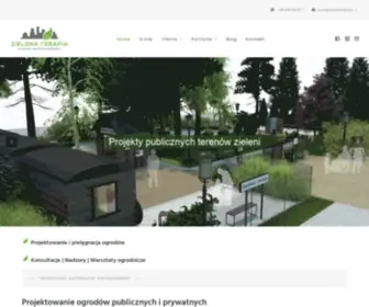 Zielonaterapia.pl(Projektowanie ogrodów Kraków) Screenshot