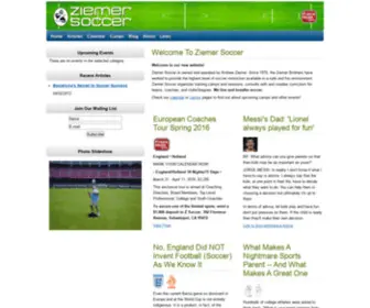 Ziemer.com(Ziemer Soccer) Screenshot