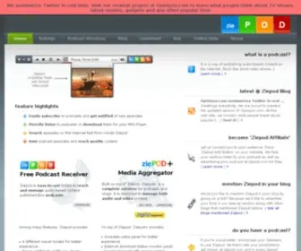Ziepod.com(Ziepod, Your Podcast Receiver and Player) Screenshot