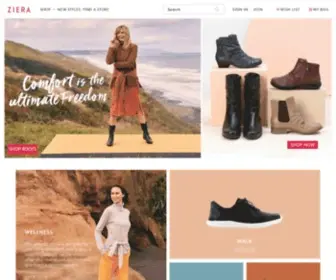 Zierashoes.co.nz(Ziera Shoes) Screenshot
