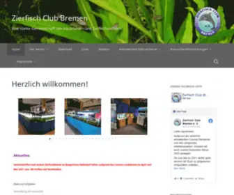 Zierfischclubbremen.de(Herzlich willkommen) Screenshot