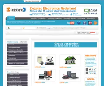 Ziezotec.com(Ziezotec Electronics BV) Screenshot