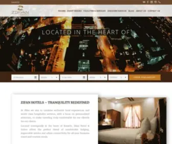 Zifanhotels.com(Zifan Hotel & Suites) Screenshot