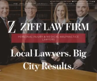 Zifflaw.com(Personal Injury Lawyers) Screenshot