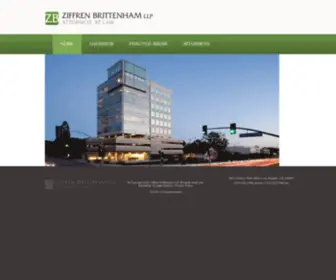 Ziffrenlaw.com(Ziffren Brittenham LLP) Screenshot