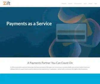 Ziftpay.com(Payments as a Service) Screenshot