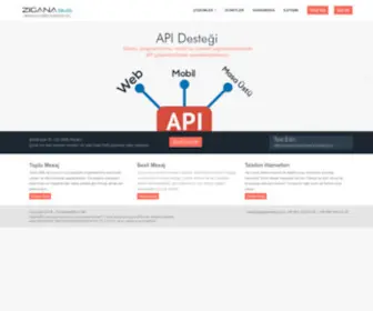 Ziganasms.com(Zigana Toplu SMS Hizmetleri) Screenshot