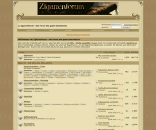 Zigarrenforum-Online.de(Das Forum des guten Geschmacks) Screenshot