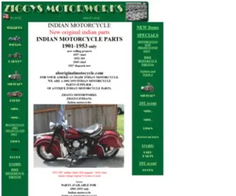 Ziggysmotorworks.com(Indian Motorcycle Parts) Screenshot