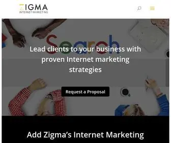Zigma.ca(Zigma Internet Marketing) Screenshot