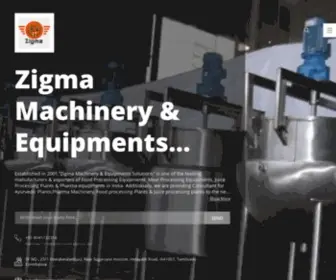 Zigmamachinery.com(Zigma Machinery & Equipments Solutions in Coimbatore) Screenshot