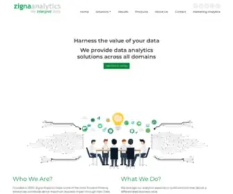 Zignaanalytics.com(Data analytics service provider) Screenshot