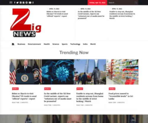 Zignews.com(Zignews) Screenshot
