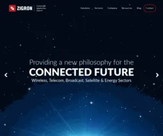 Zigron.com(Connected Application Experts) Screenshot