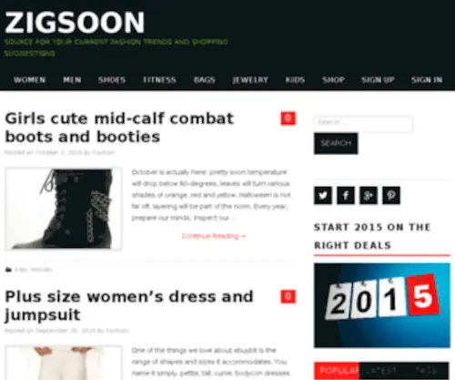 Zigsoon.com(Zigsoon is a new way to find) Screenshot