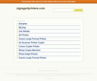 Zigzagartprinters.com(Zigzag's Online Booking) Screenshot