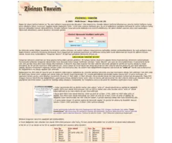 Zihinseltakvim.com(Zihinsel Takvim Ana Sayfas) Screenshot