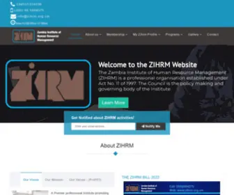 Zihrm.org.zm(ZIHRM) Screenshot