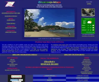 Zihuatanejo-Ixtapa.com.mx(ZihuaRob's Zihuatanejo Ixtapa Mexico Guide and Directory) Screenshot