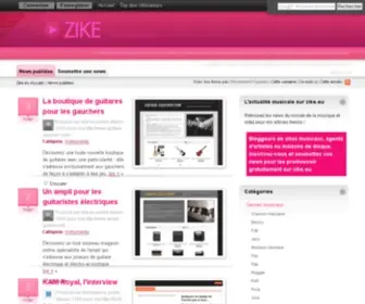 Zike.eu(Music Blog) Screenshot