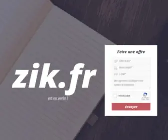 Zik.fr(Est en vente) Screenshot