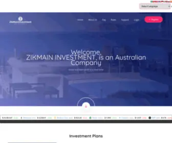 Zikmaininvestment.com(Australian Company) Screenshot