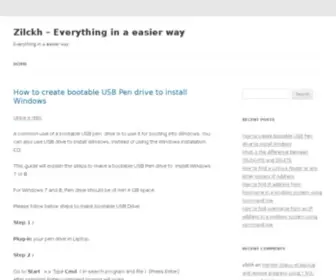 Zilckh.com(Everything in a easier way) Screenshot