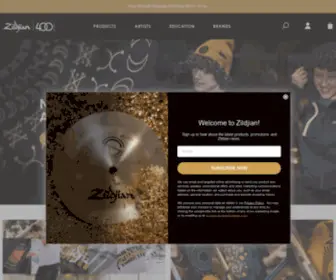 Zildjian.com Screenshot